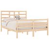 vidaXL Bed Frame without Mattress Solid Wood 140x190 cm