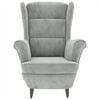 vidaXL Armchair Light Grey Velvet