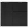 FMD Dresser with Drawer and Doors 89.1x31.7x81.3 cm Black
