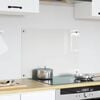 vidaXL Kitchen Backsplash Transparent 70 x 50 cm Tempered Glass