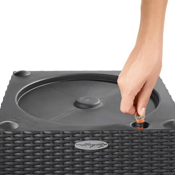 LECHUZA Planter CUBE Cottage 30 ALL-IN-ONE Granite