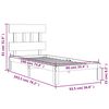 vidaXL Bed Frame without Mattress Single Solid Wood Pine