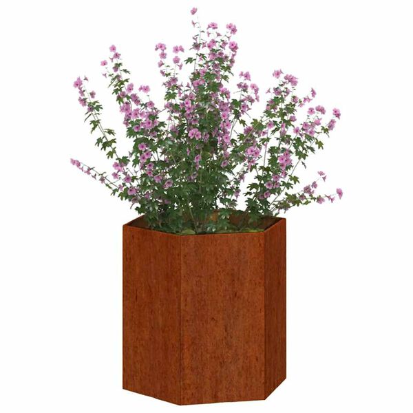 vidaXL Planter Rusty 40x40x45 cm Corten Steel