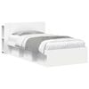 vidaXL Bed Frame with Storage White 90 x 200 cm Engineered Wood