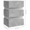 vidaXL LED Bedside Cabinet Concrete Grey 45x35x67 cm Engineered Wood