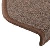 vidaXL Stair Mats 20 pcs 65x24x4 cm Coffee Brown Half Round Large