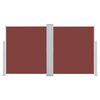 vidaXL Retractable Side Awning Brown 140x600 cm
