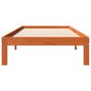 vidaXL Bed Frame without Mattress Wax Brown 90x190 cm Single Solid Wood Pine