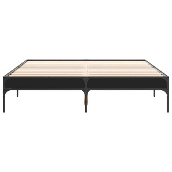 vidaXL Bed Frame without Mattress Black 120x200 cm