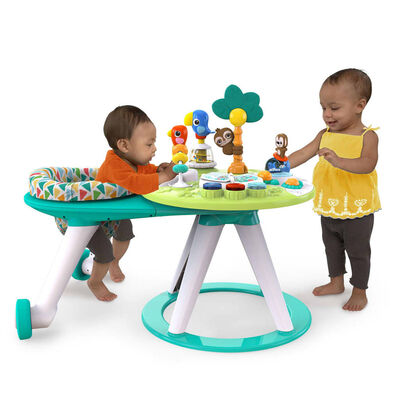 Bright Starts 2-in-1 Activity Center & Table Around We Go Tropic Cool