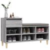 vidaXL Shoe Cabinet Grey Sonoma 102x36x60 cm Engineered Wood