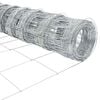 vidaXL Fence with Post Silver 1.4 x 50 m Steel