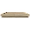 vidaXL Bed Frame without Mattress Sonoma Oak 150x200 cm King Size