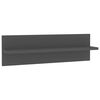 vidaXL Wall Shelf 2 pcs Grey 60x11.5x18 cm Engineered Wood