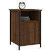 vidaXL Bedside Cabinet Brown Oak 40x42x60 cm Engineered Wood