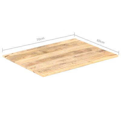 vidaXL Table Top Solid Mango Wood 15-16 mm 70x60 cm