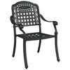 vidaXL Garden Dining Set 5 pcs Black Aluminium