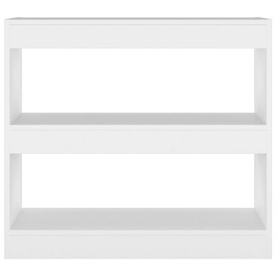 vidaXL Book Cabinet/Room Divider White 80x30x72 cm