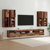 vidaXL TV Wall Cabinet Set Wall-mounted 7 pcs Old Wood Engineered Wood