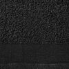 vidaXL Shower Towels 5 pcs Cotton 450 gsm 70x140 cm Black