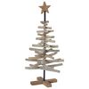 vidaXL Christmas Tree Brown 90 cm Solid teak wood