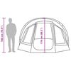 vidaXL Fishing Tent 2-Person Brown Waterproof