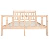 vidaXL Bed Frame without Mattress King Size Solid Wood