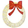vidaXL Wreath Warm white 120 x 120 x 10 cm PET 150 LEDs