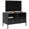vidaXL TV Cabinet Black 68x39x43.5 cm Cold-rolled Steel