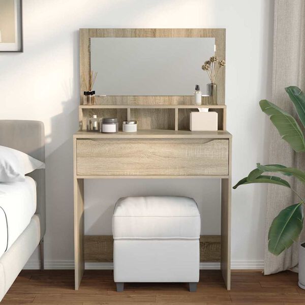 vidaXL Bedroom Dressing Tables Sonoma Oak 80 x 39.6 x 135 cm
