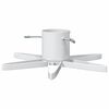 vidaXL Christmas Tree Stand White 50 x 50 x 15.5 cm Steel