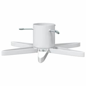 vidaXL Christmas Tree Stand White 50 x 50 x 15.5 cm Steel