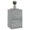 vidaXL Bed Cabinet Grey Sonoma 40x40x63 cm Engineered Wood