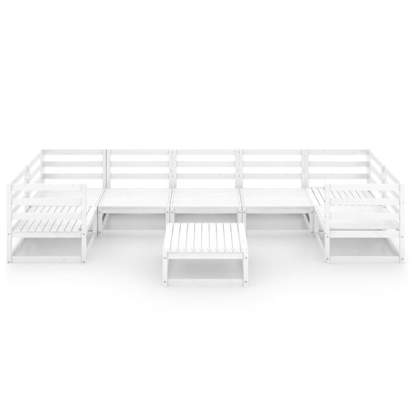 vidaXL 8 Piece Garden Lounge Set Solid Pinewood