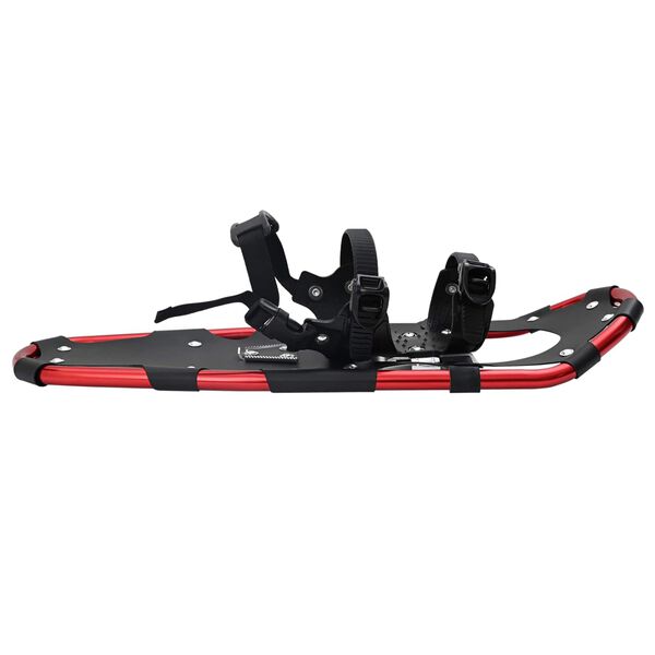 vidaXL 3 in 1 Snowshoes Red and Black 25 inches Aluminum and HDPE
