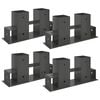 vidaXL Firewood Stack Aid 4 pcs Anthracite 34 x 10 x 15 cm Steel