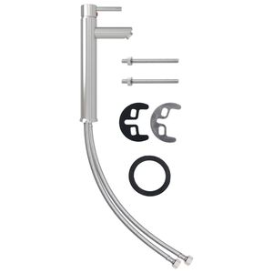vidaXL Bathroom Mixer Tap Silver 12x30 cm