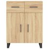 vidaXL Highboard Sonoma Oak 69.5x34x180 cm Engineered Wood