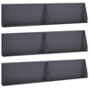 vidaXL Retaining Wall 6 pcs 100 x 12 x 50 cm Steel Anthracite