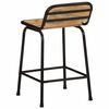 vidaXL Bar Stools 4 pcs 46x35.5x70 cm Solid Wood Rough Mango