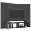 vidaXL Wall TV Cabinet Grey 120x23.5x90 cm Engineered Wood