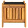vidaXL Garden Planter with Liner 31x31x30 cm Solid Wood Acacia