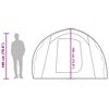 vidaXL Camping Tent Tunnel 4-Person Blue Waterproof