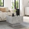 vidaXL Side Table with LED Concrete Grey 40x40x30 cm Engineered Wood