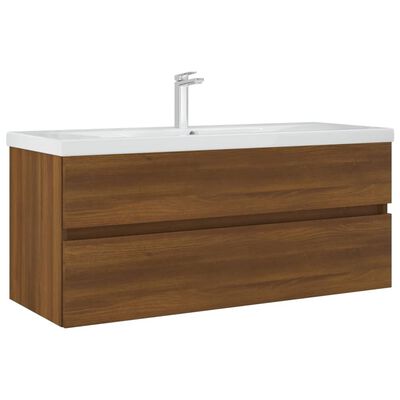 vidaXL Sink Cabinet Brown Oak 100x38.5x45 cm Engineered Wood