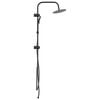 vidaXL Shower System Manual Black 45 x 20 x 96 cm Brass,Sus201 and ABS
