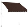 vidaXL Manual Retractable Awning Brown 150 cm