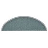 vidaXL Stair Mats 15 pcs 56x17x3 cm Sea Blue Half Round