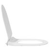 vidaXL Toilet Seat Adjustable White 48.5 x 36 x 5 cm Polypropylene