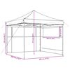 vidaXL Party Tent Folding Terracotta 292 x 292 x 315 cm Oxford Fabric